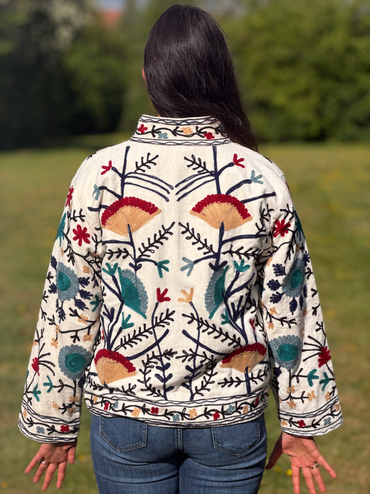 Cotton Velvet Quilted Jacket