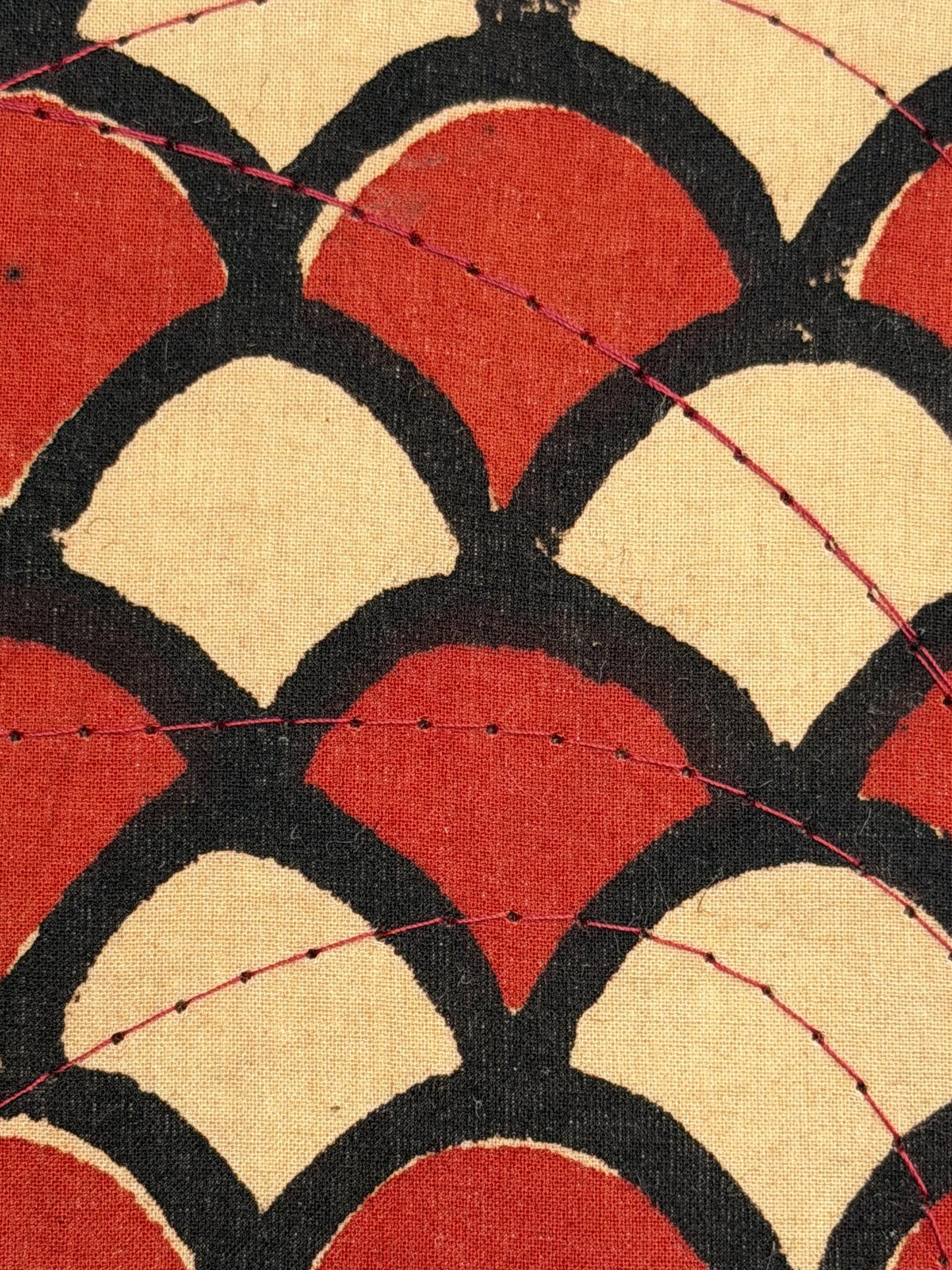 Handmade Journals, Pure Cotton, Wood Block Print, Recycled Paper, Thread Tie | 9x6 Pattern