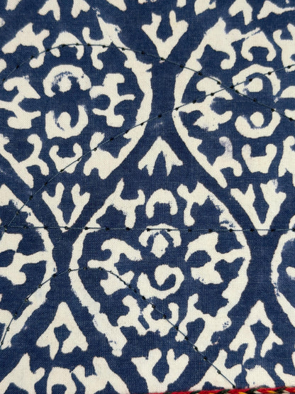 Handmade Journals, Pure Cotton, Wood Block Print, Recycled Paper, Thread Tie | 9x6 Pattern
