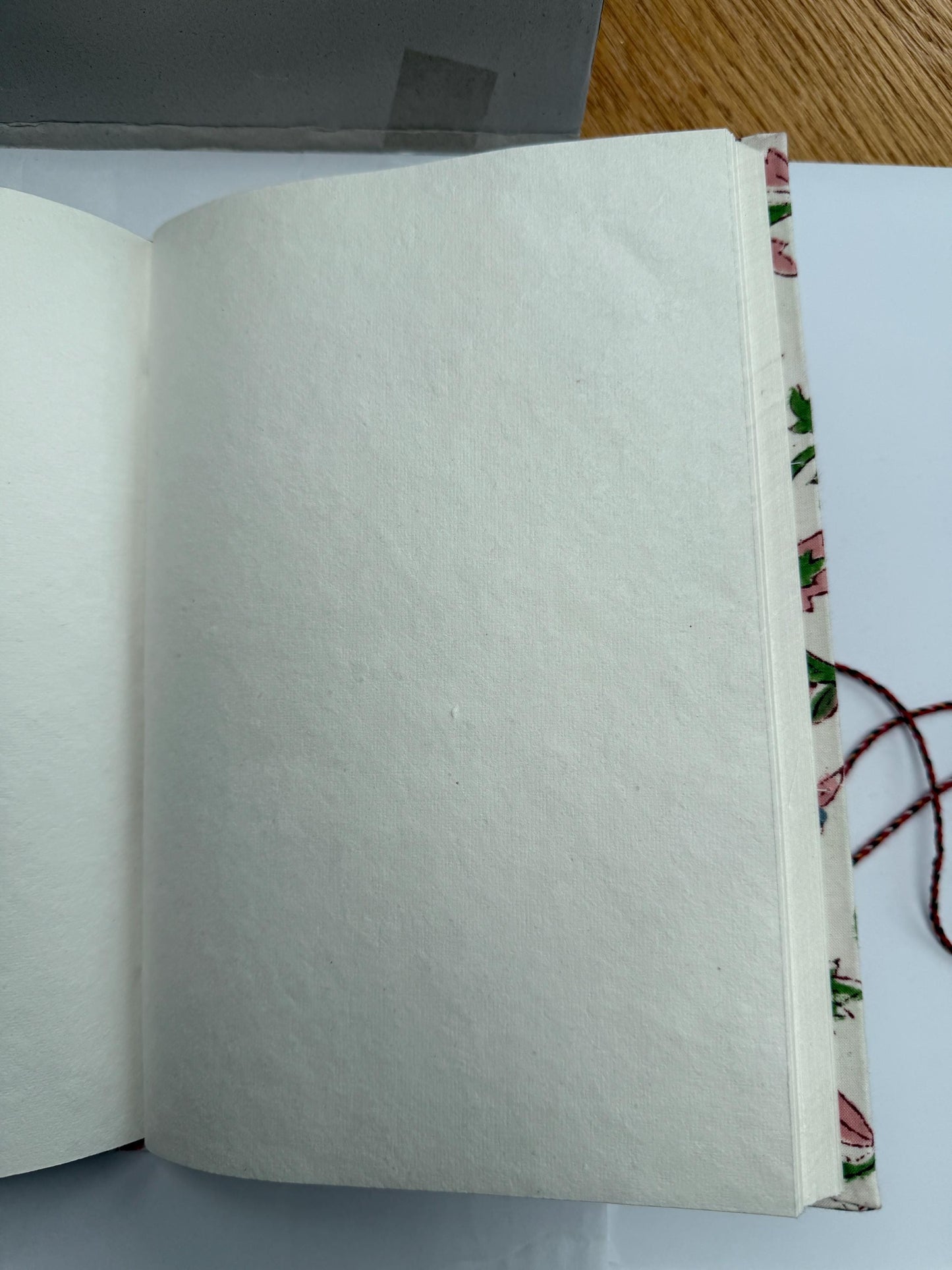 Handmade Journals, Pure Cotton, Wood Block Print, Recycled Paper, Thread Tie | 9x6 Pattern