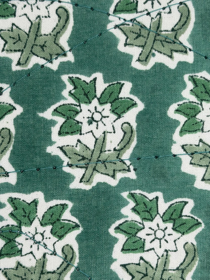 Handmade Journals, Pure Cotton, Wood Block Print, Recycled Paper, Thread Tie | 9x6 Small motif