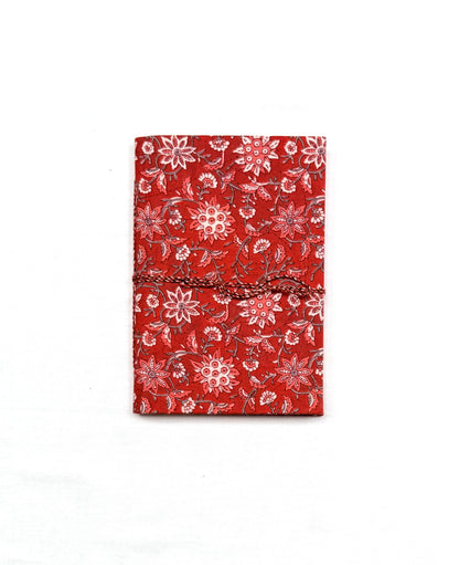 Red Buti Cotton Fabric Journals