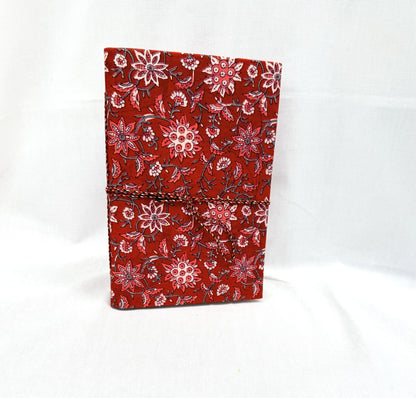 Red Buti Cotton Fabric Journals