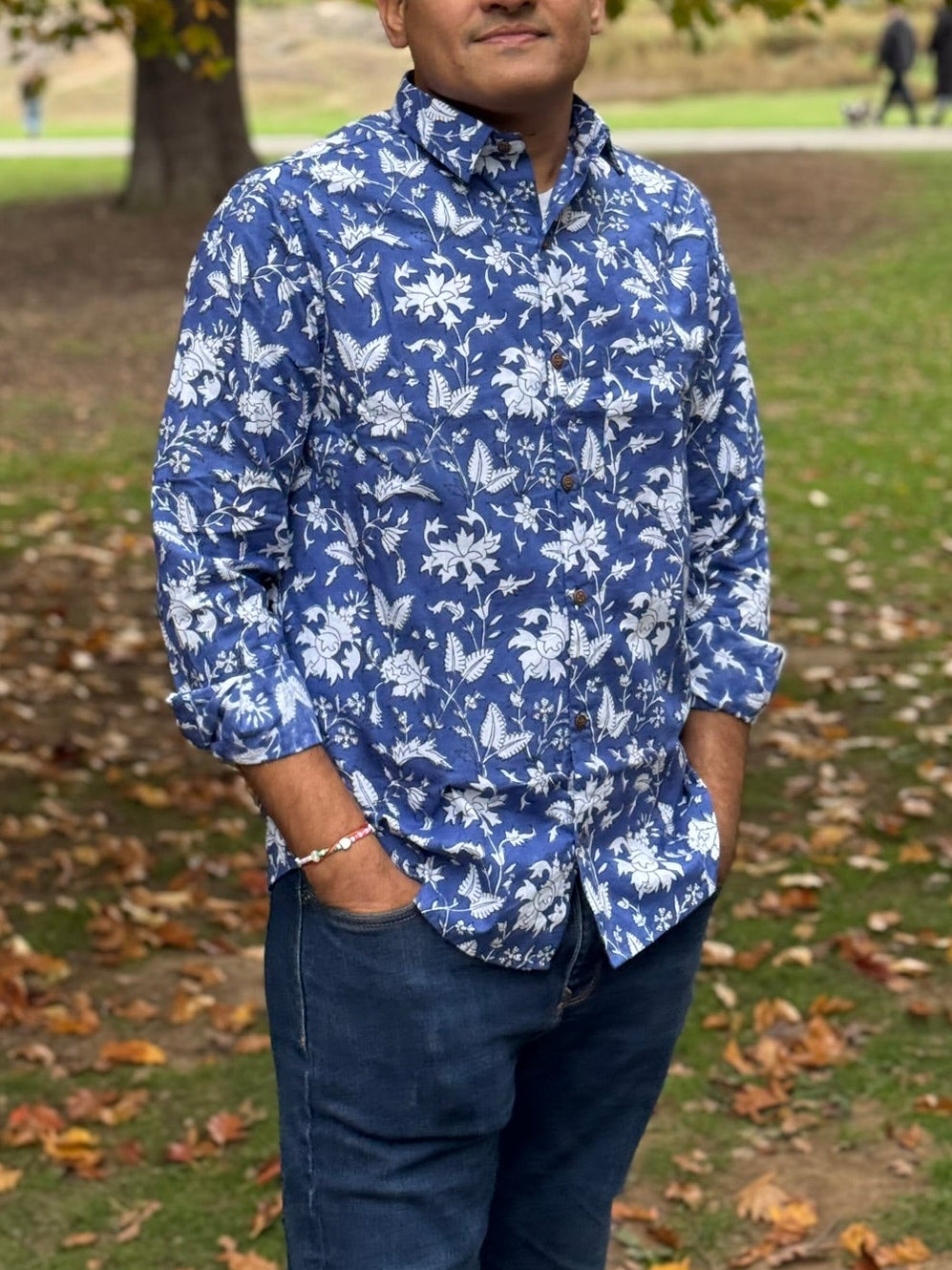 Men's Oxford Full Sleeve Shirt - Floral