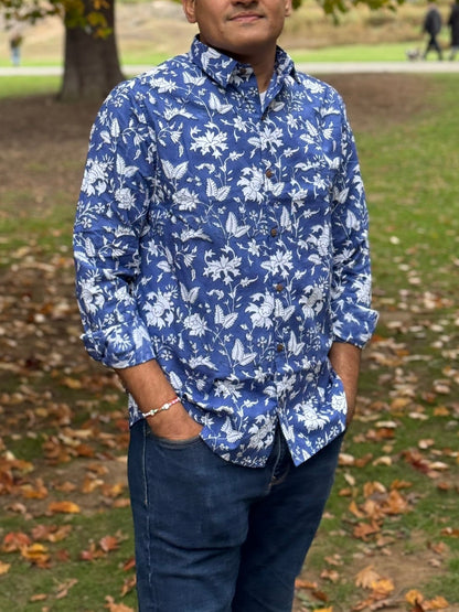 Men's Oxford Full Sleeve Shirt - Floral