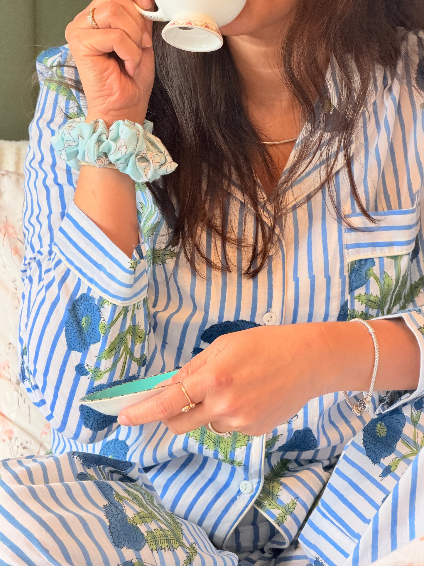 Sagarika Long Cotton Pyjama Set