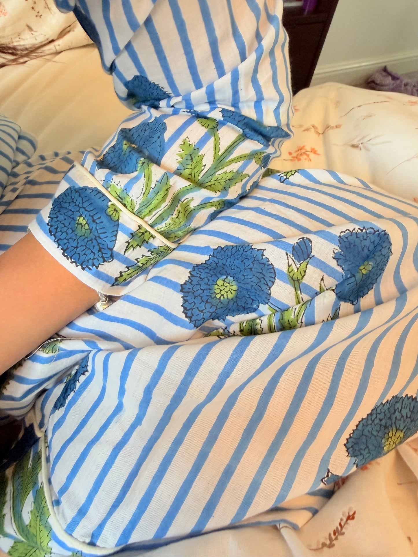 Sagarika Long Cotton Pyjama Set