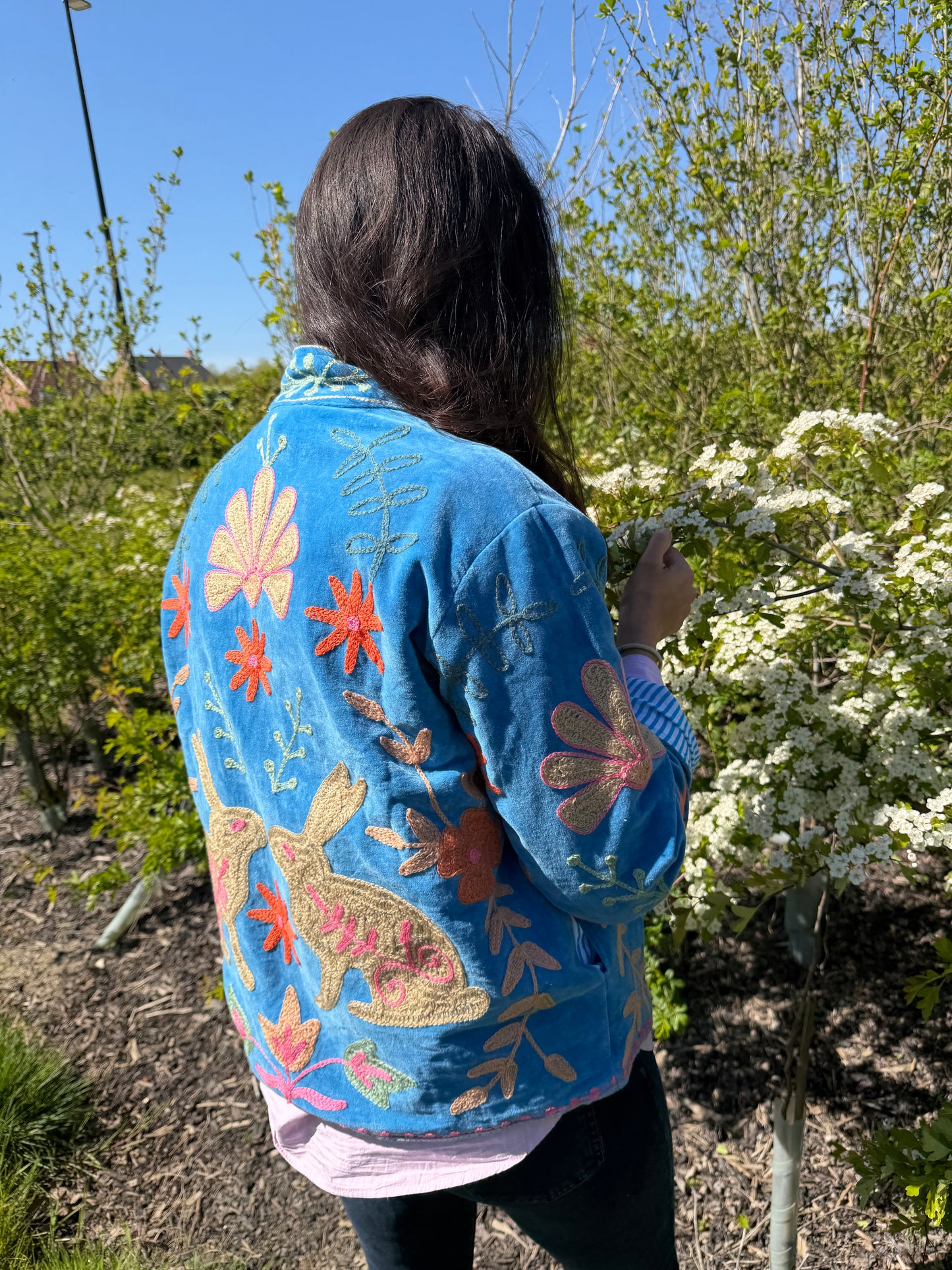 Cotton Velvet Quilted Jacket