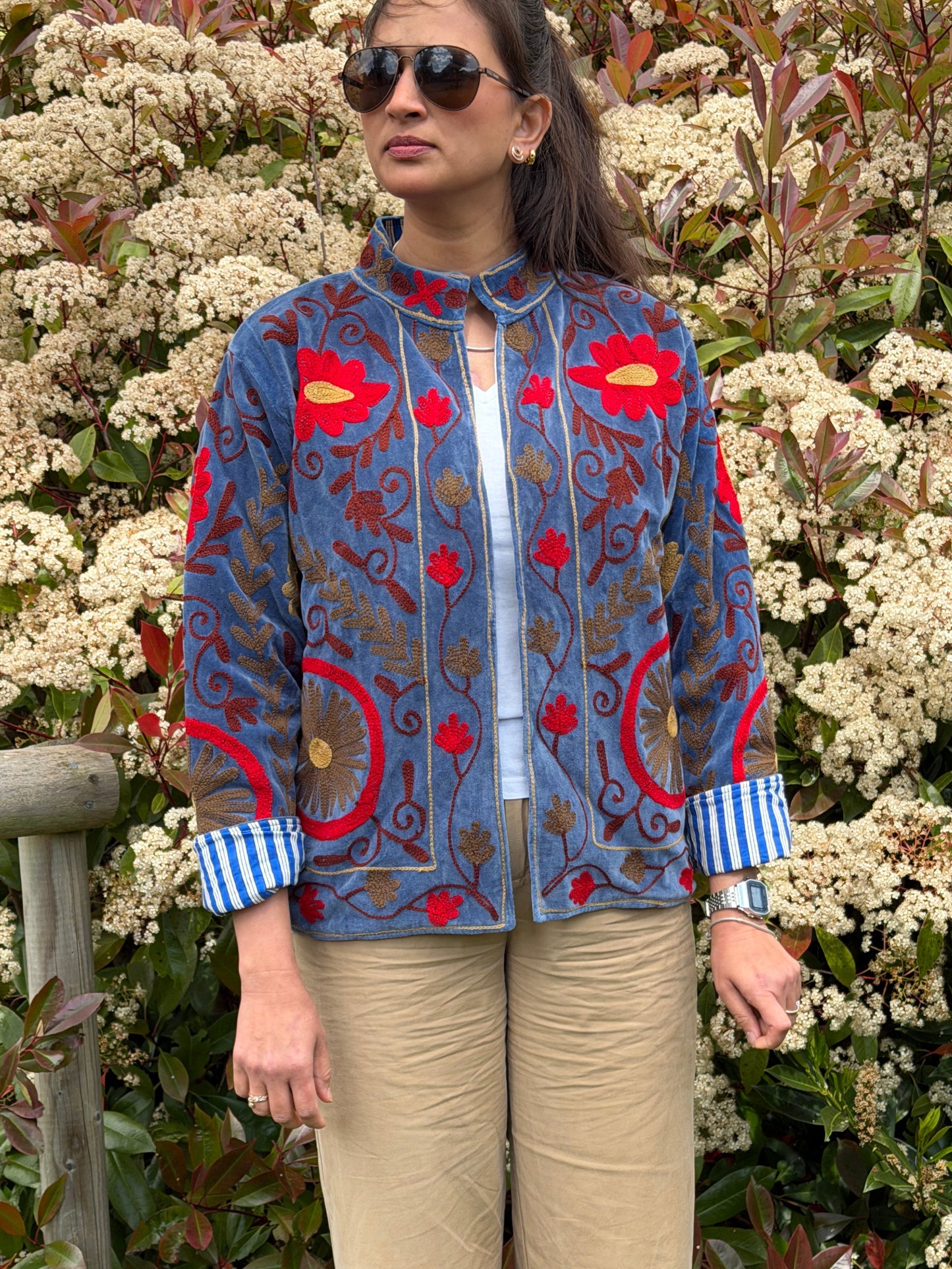 Cotton Velvet Quilted Jacket