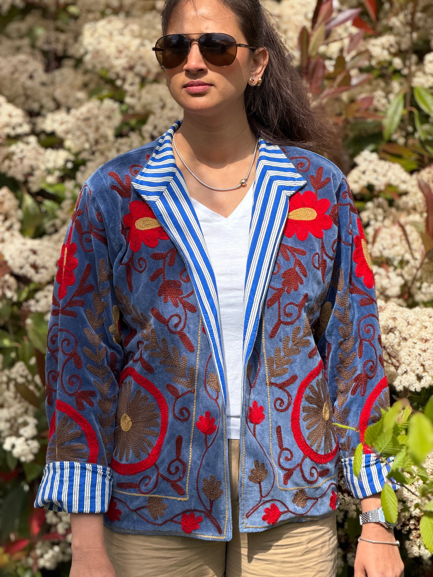 Cotton Velvet Quilted Jacket