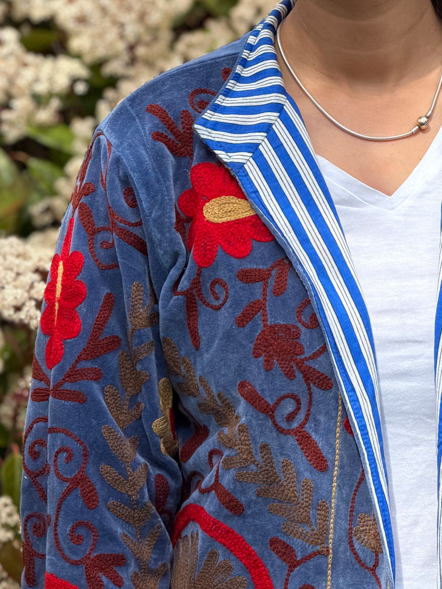 Cotton Velvet Quilted Jacket