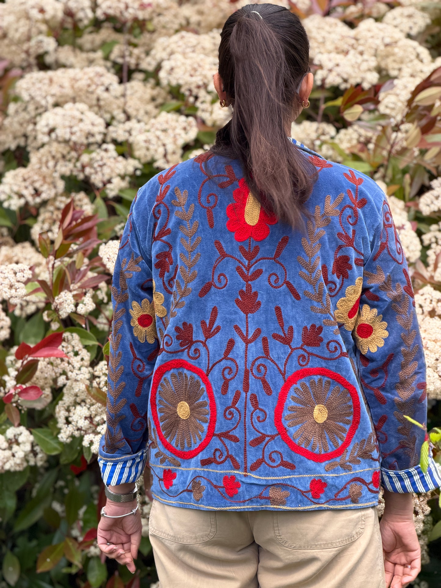 Cotton Velvet Quilted Jacket