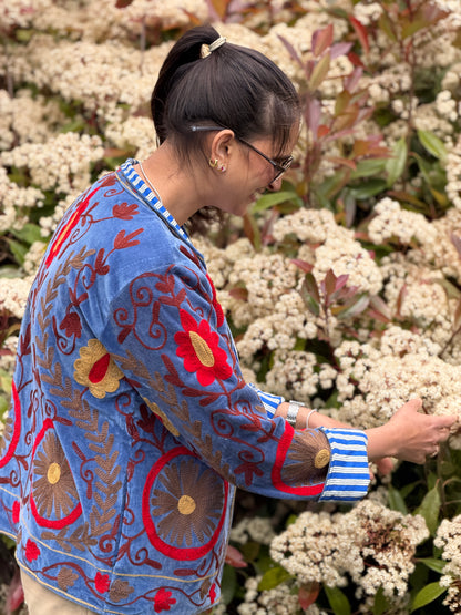 Cotton Velvet Quilted Jacket