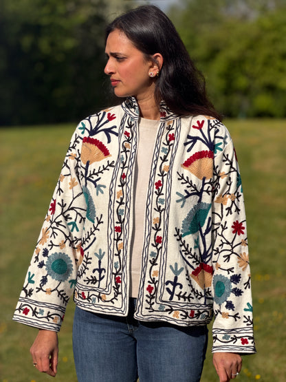 Cotton Velvet Quilted Jacket