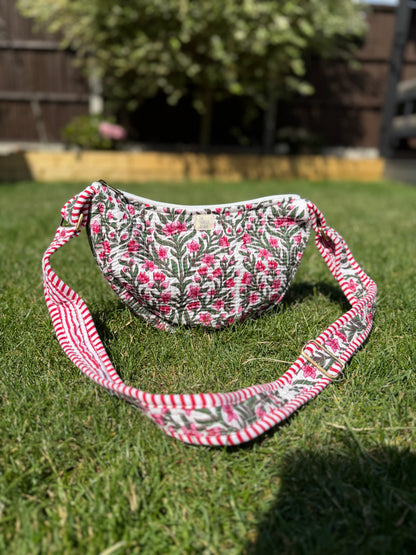 Petal & Vine Jaipur Half Moon Bag