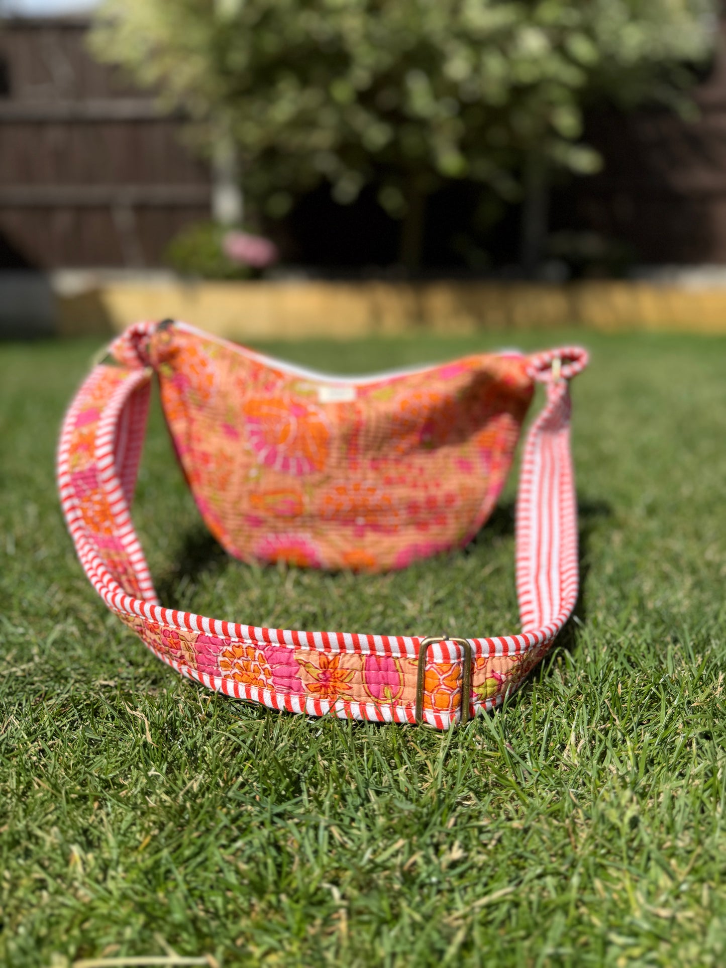 Marigold Meadow Jaipur Half Moon Bag