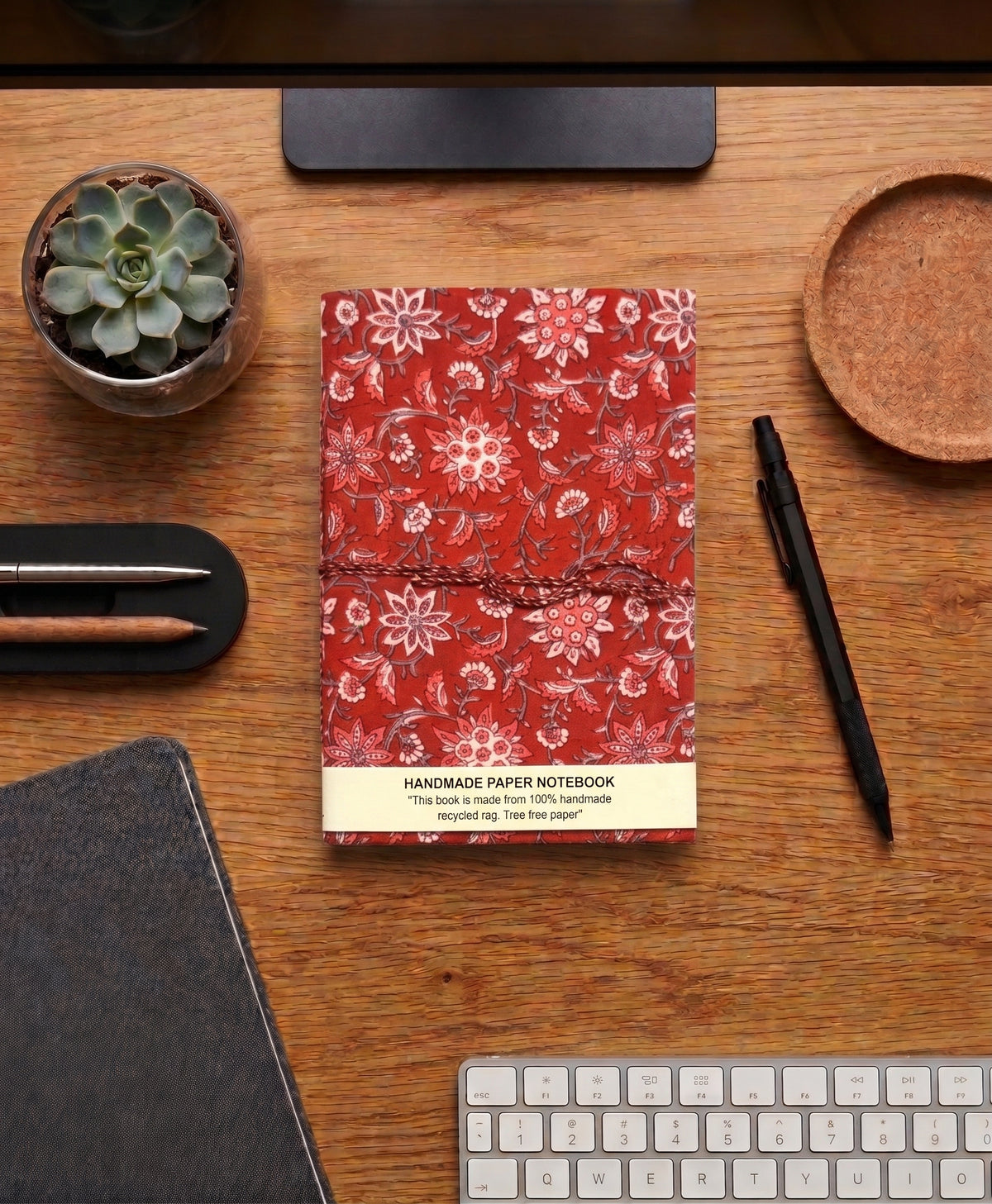 Red Buti Cotton Fabric Journals